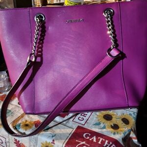 Calvin Klein Magenta Tote Bag